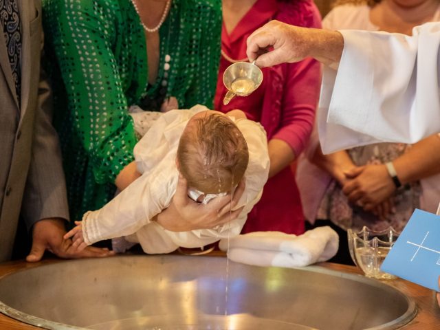 Barn der bliver døbt